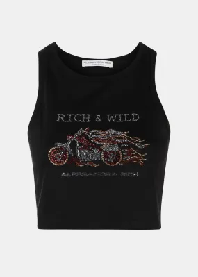 Black "Rich & Wild" Tank Top