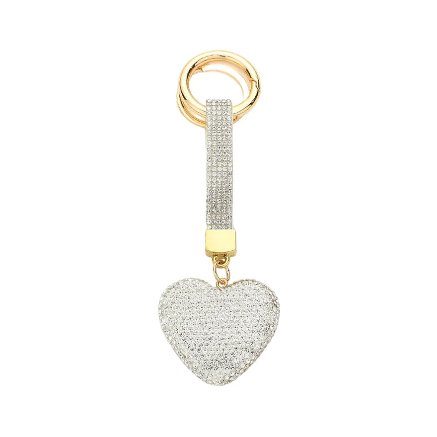 Bling Heart Keychain