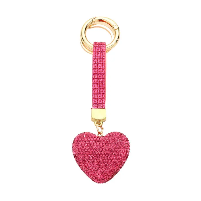 Bling Heart Keychain