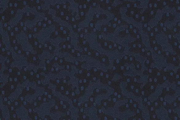 Blue Jacquard 65% Wool 35% Silk (Ref-818012)