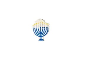 Blue Menorah Mini Attachment Happy Everything