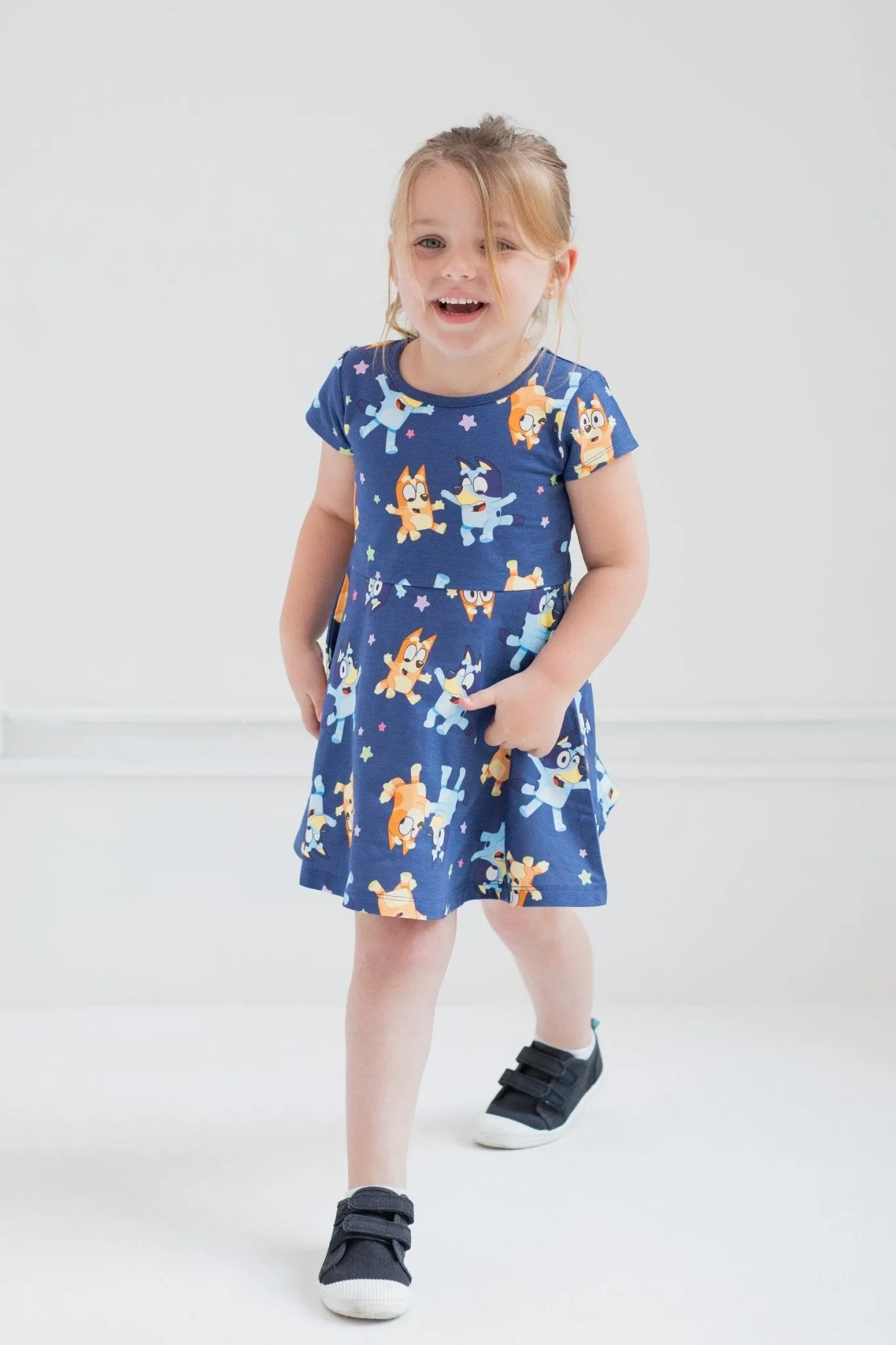 Bluey French Terry Skater Dress and Scrunchie