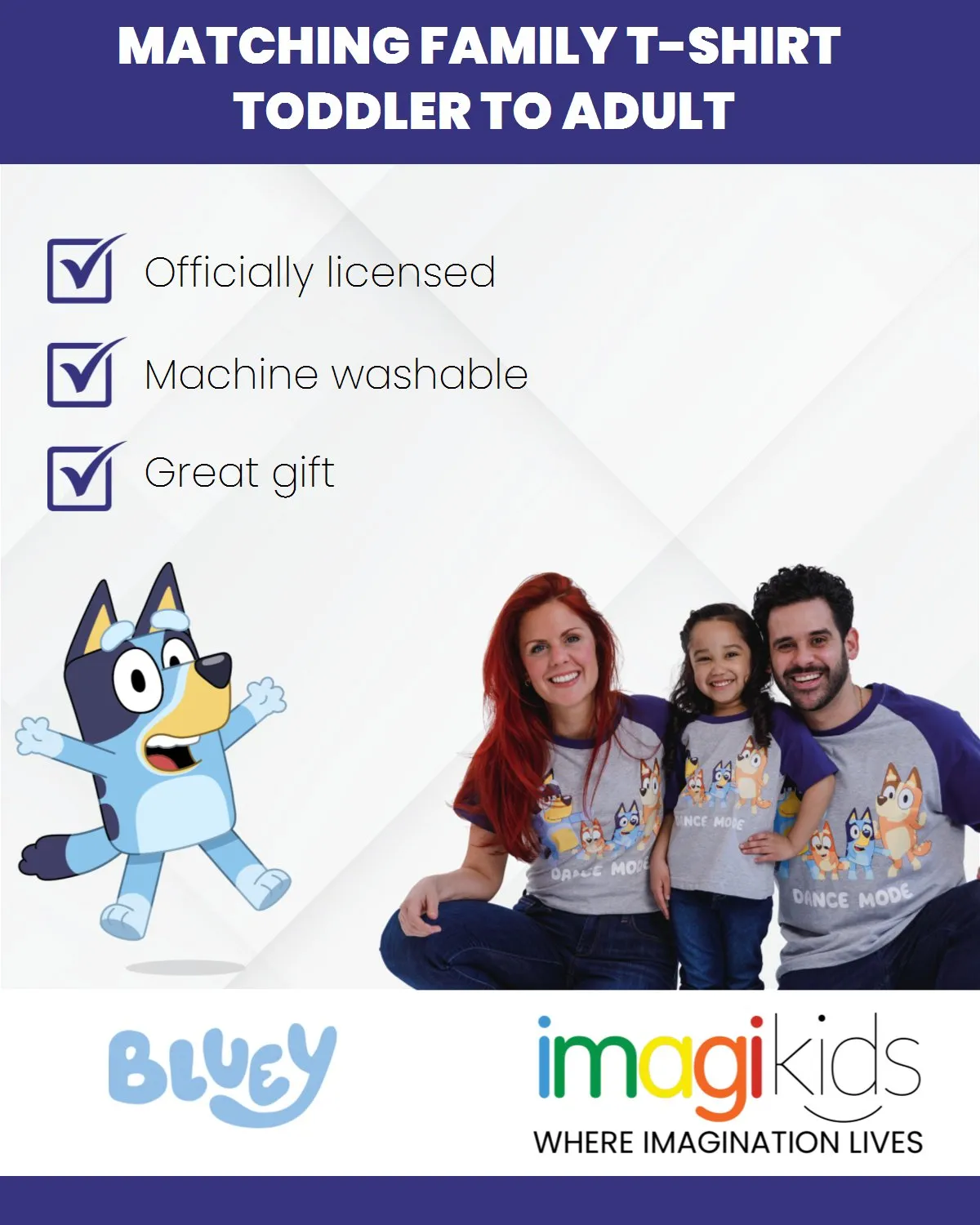 Bluey Matching Family T-Shirt