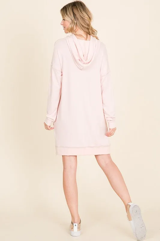 Blush Hoodie Dress