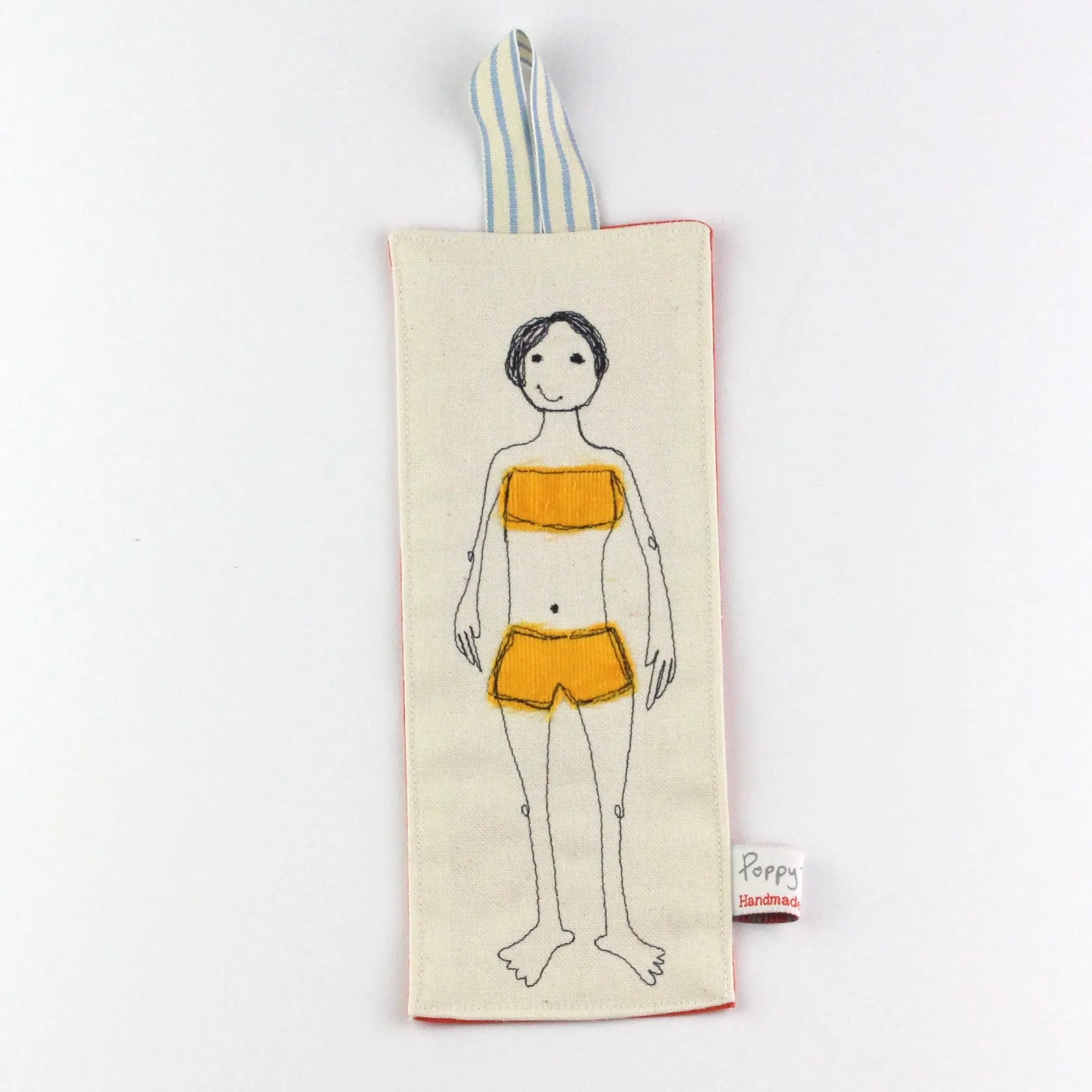 bookmark - yellow bather