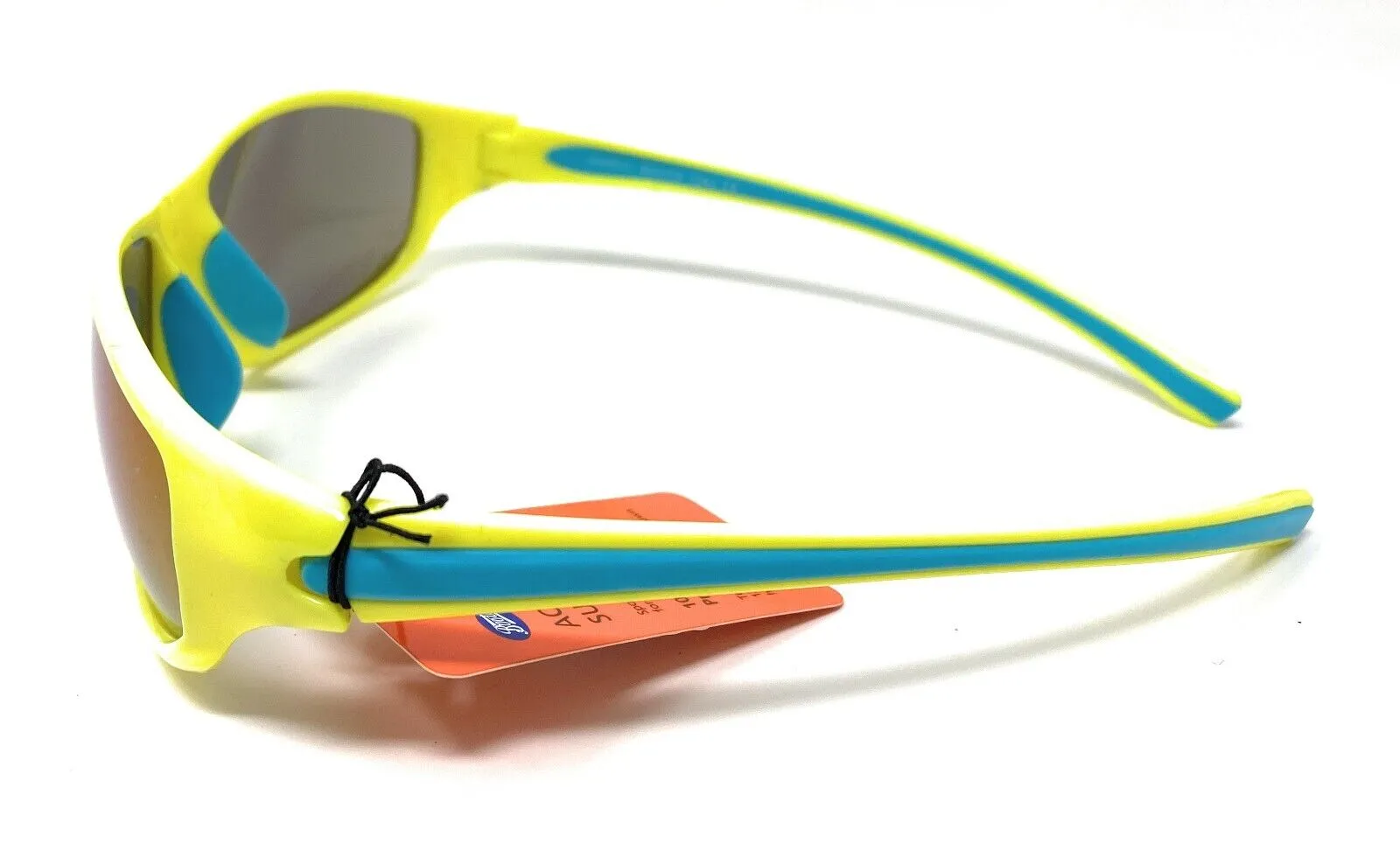 Boots Mens Active Sunglasses Yellow Sports Style Blue Trim 124J