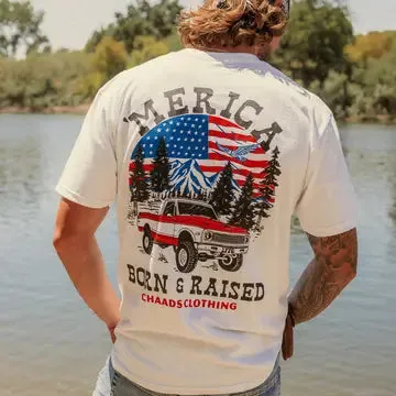 Born & Raised Tee Chaads | White