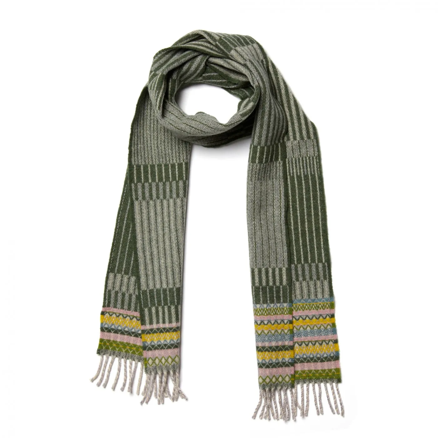 Bothy Meadow Scarf - Green