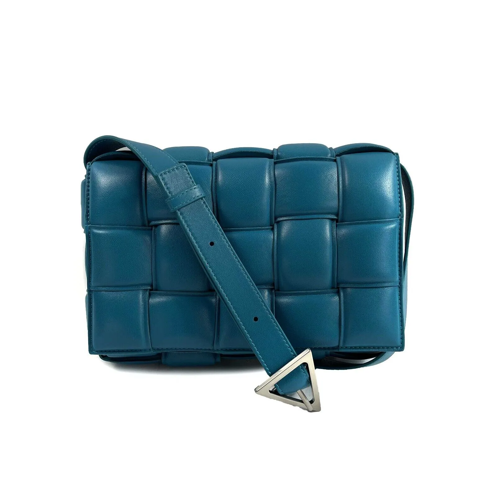 Bottega Veneta - New - Blaster ( Teal) Padded Cassette Leather Crossbody