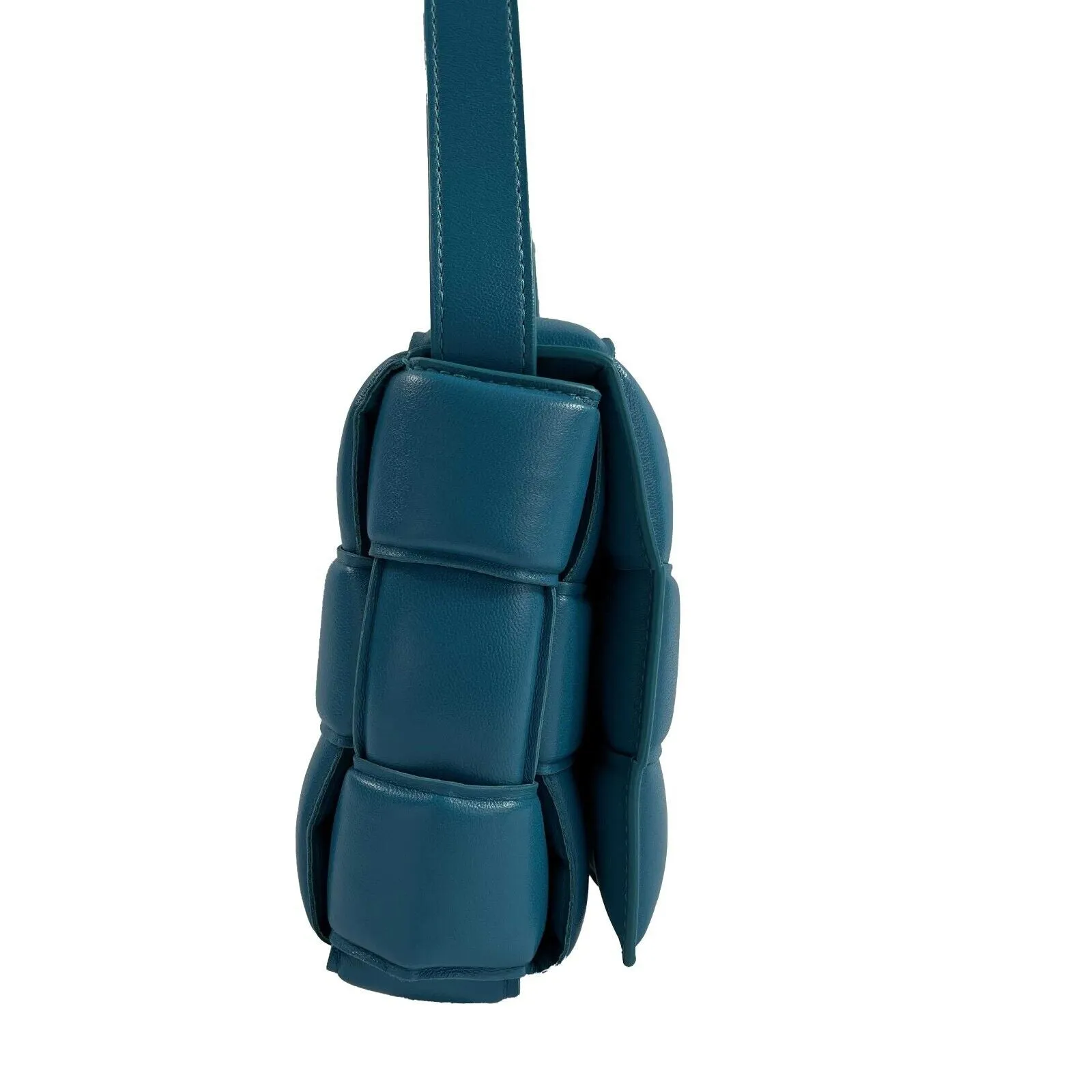 Bottega Veneta - New - Blaster ( Teal) Padded Cassette Leather Crossbody