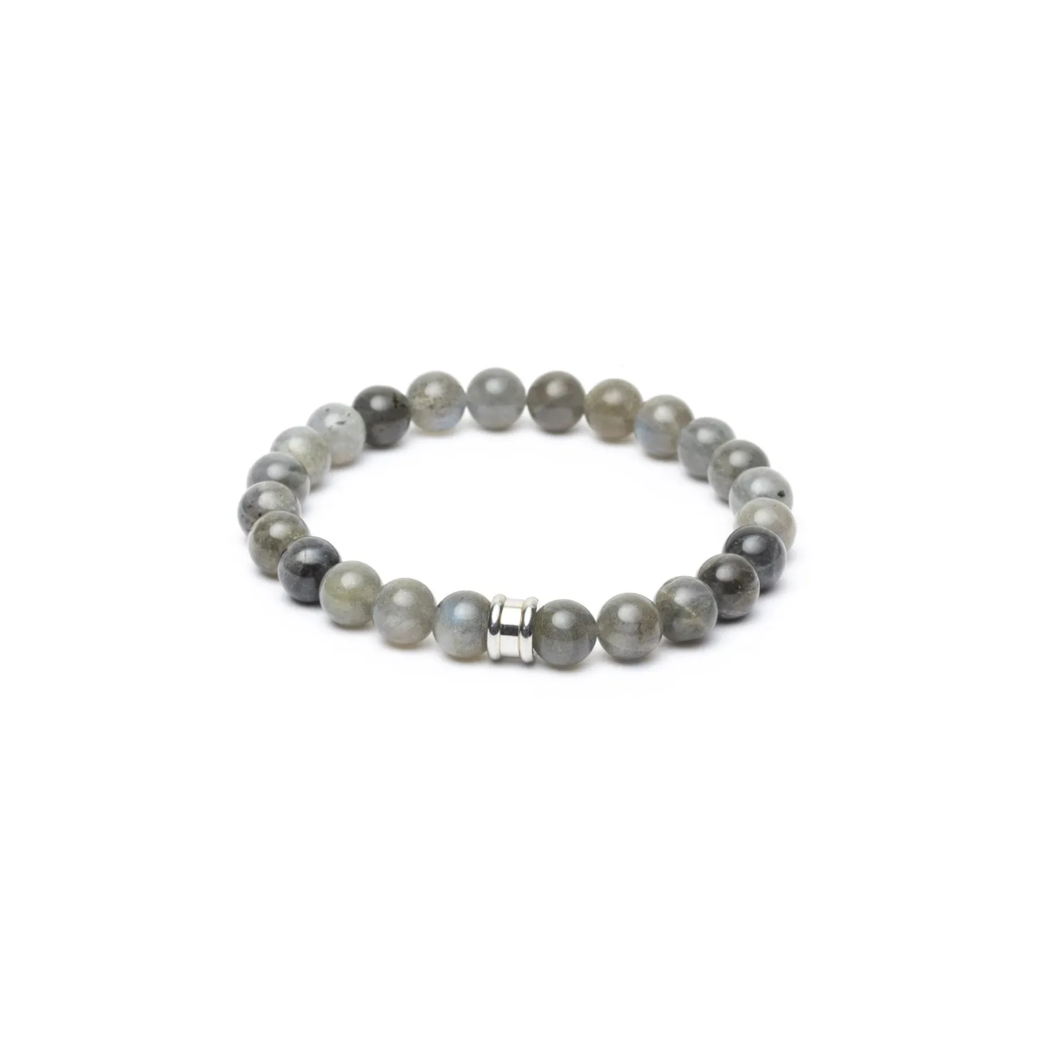 Bracelet with 8mm Labradorite stone