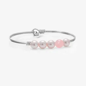 Breast Cancer Pink Bangle Bracelet