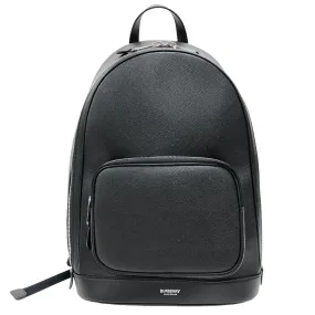 BURBERRY Backpack leather black mens(Unisex) Used Authentic