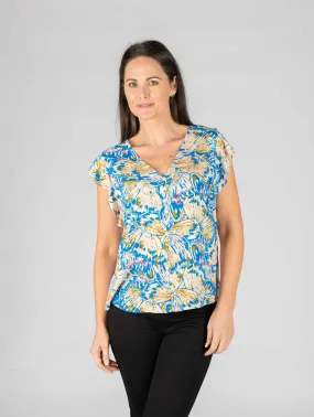 Butterfly print top