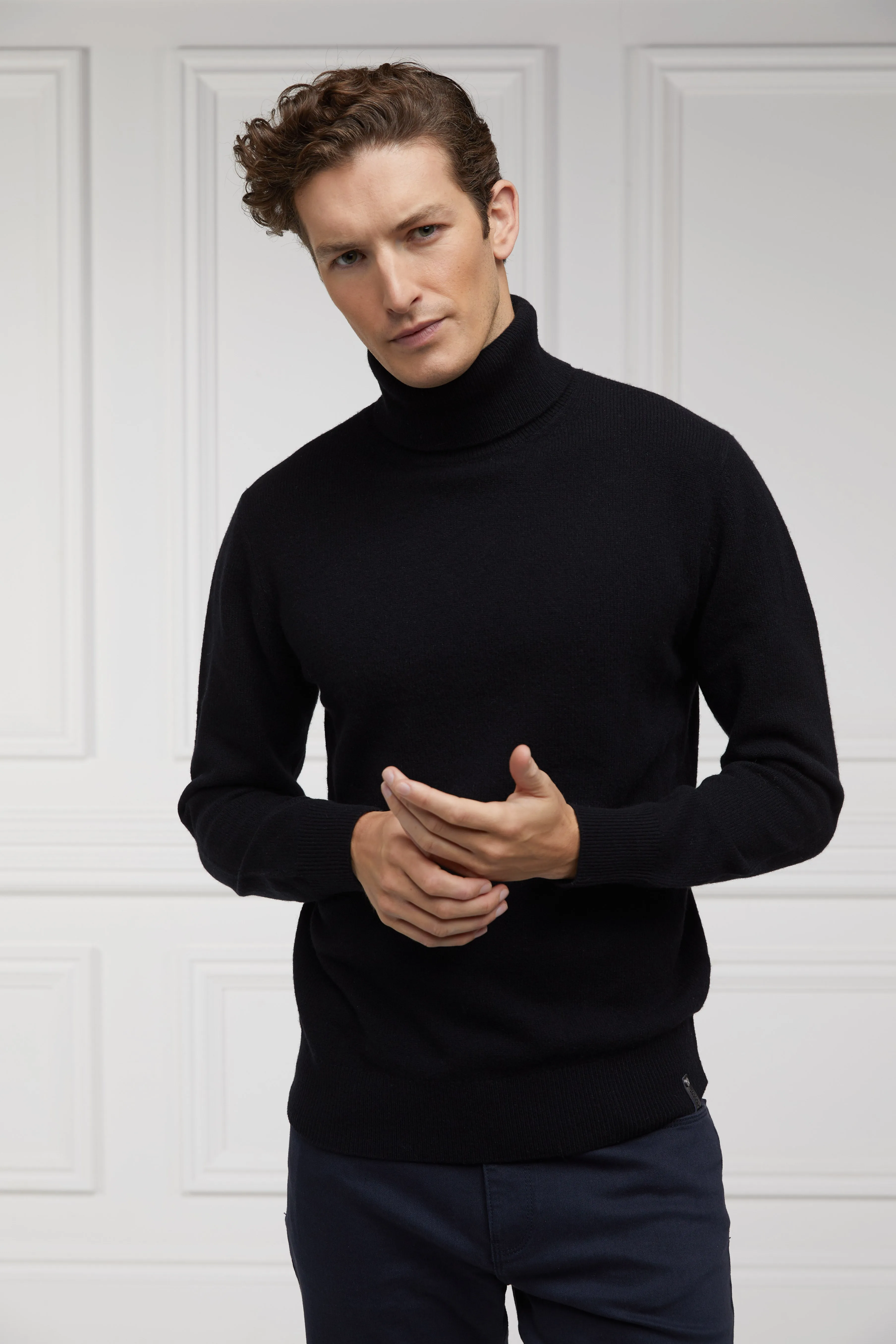 Byron Roll Neck Knit (Black)