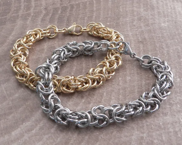 Byzantine Rope Stainless Steel Wallet Chain