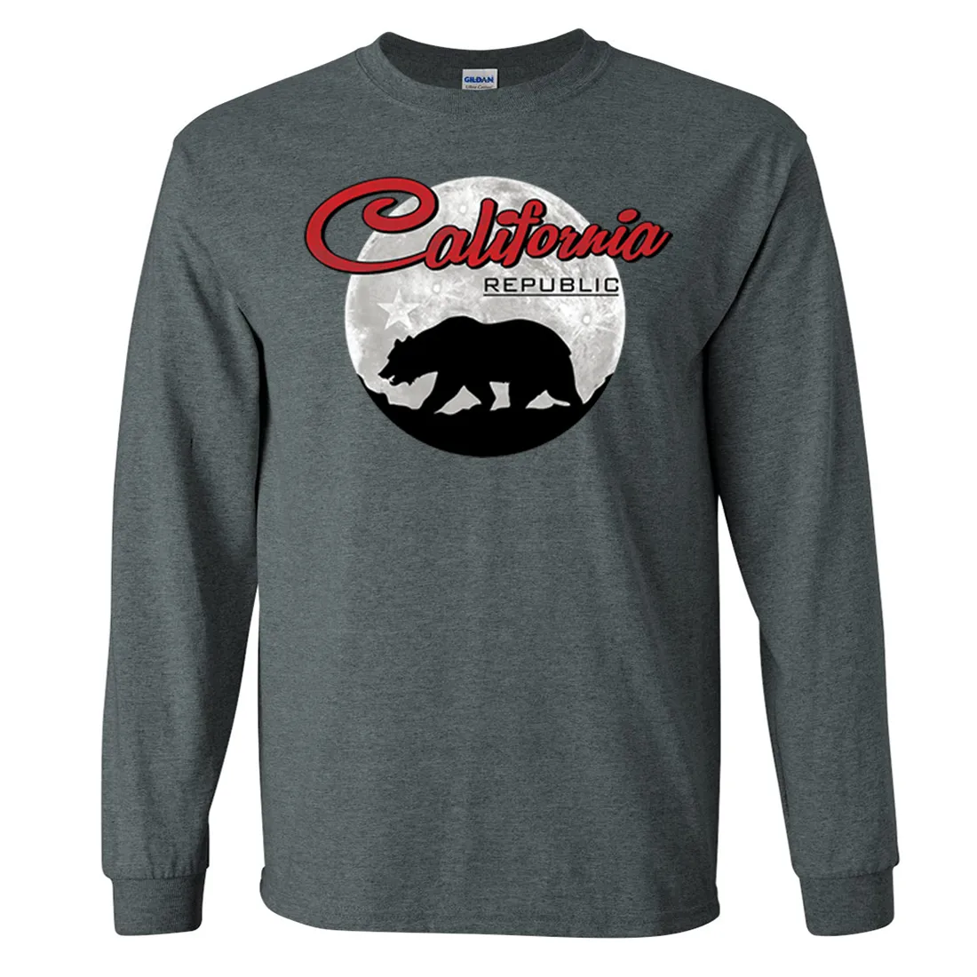 California Republic Full Moon Bear Long Sleeve Shirt