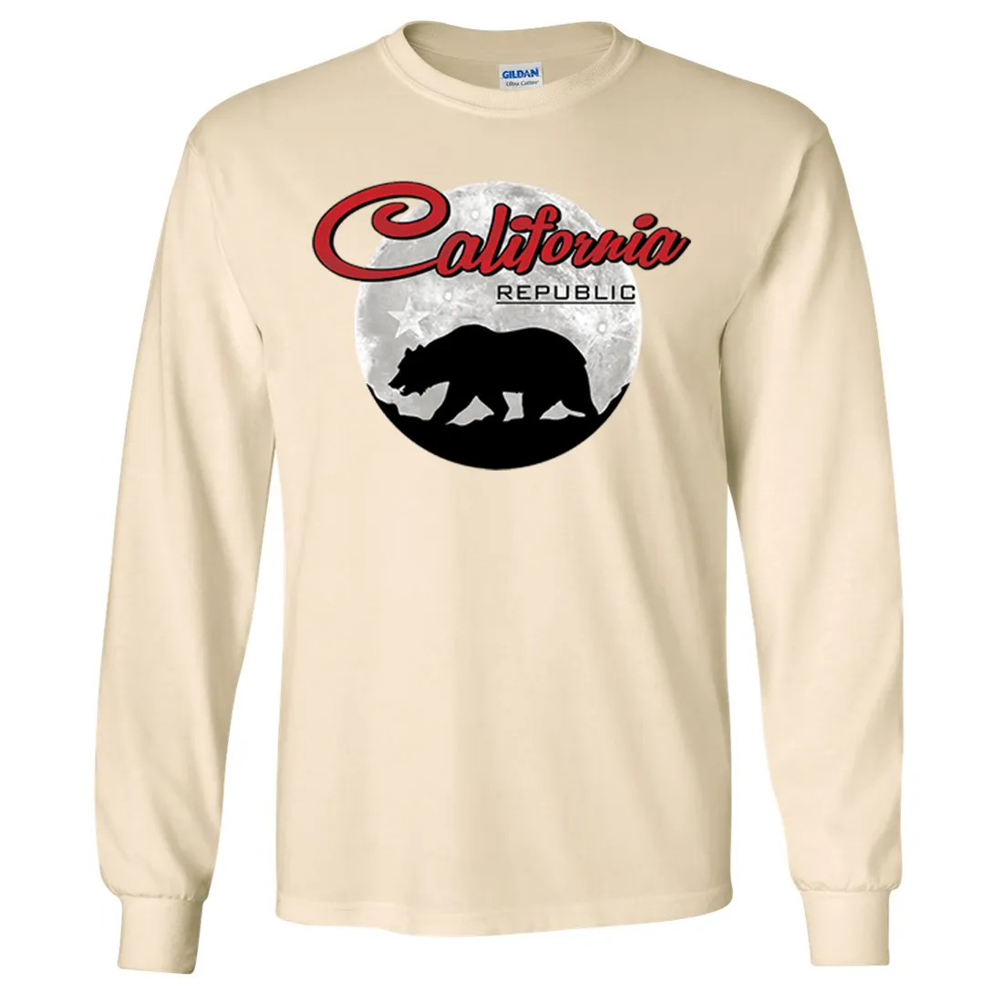 California Republic Full Moon Bear Long Sleeve Shirt