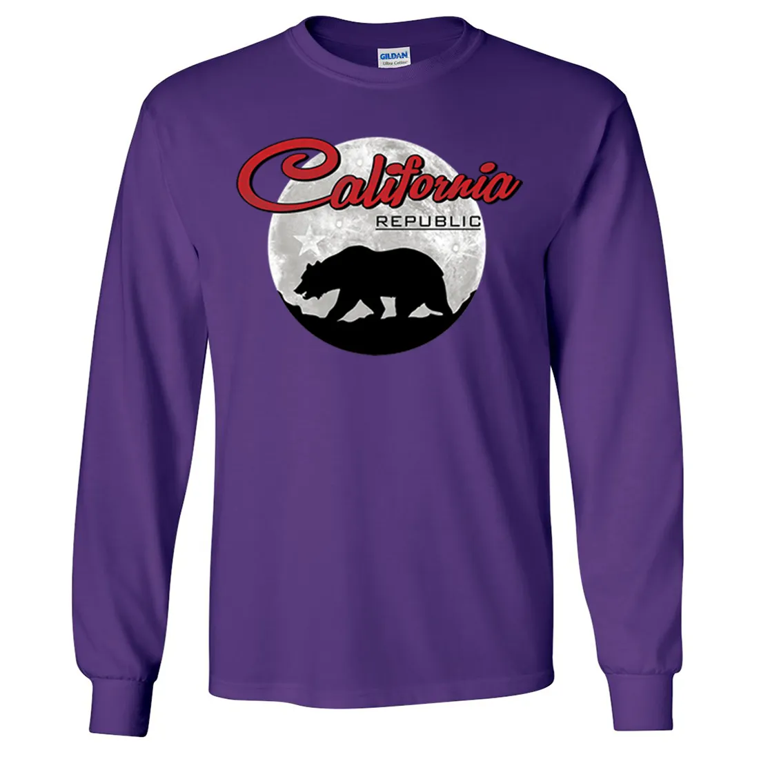 California Republic Full Moon Bear Long Sleeve Shirt