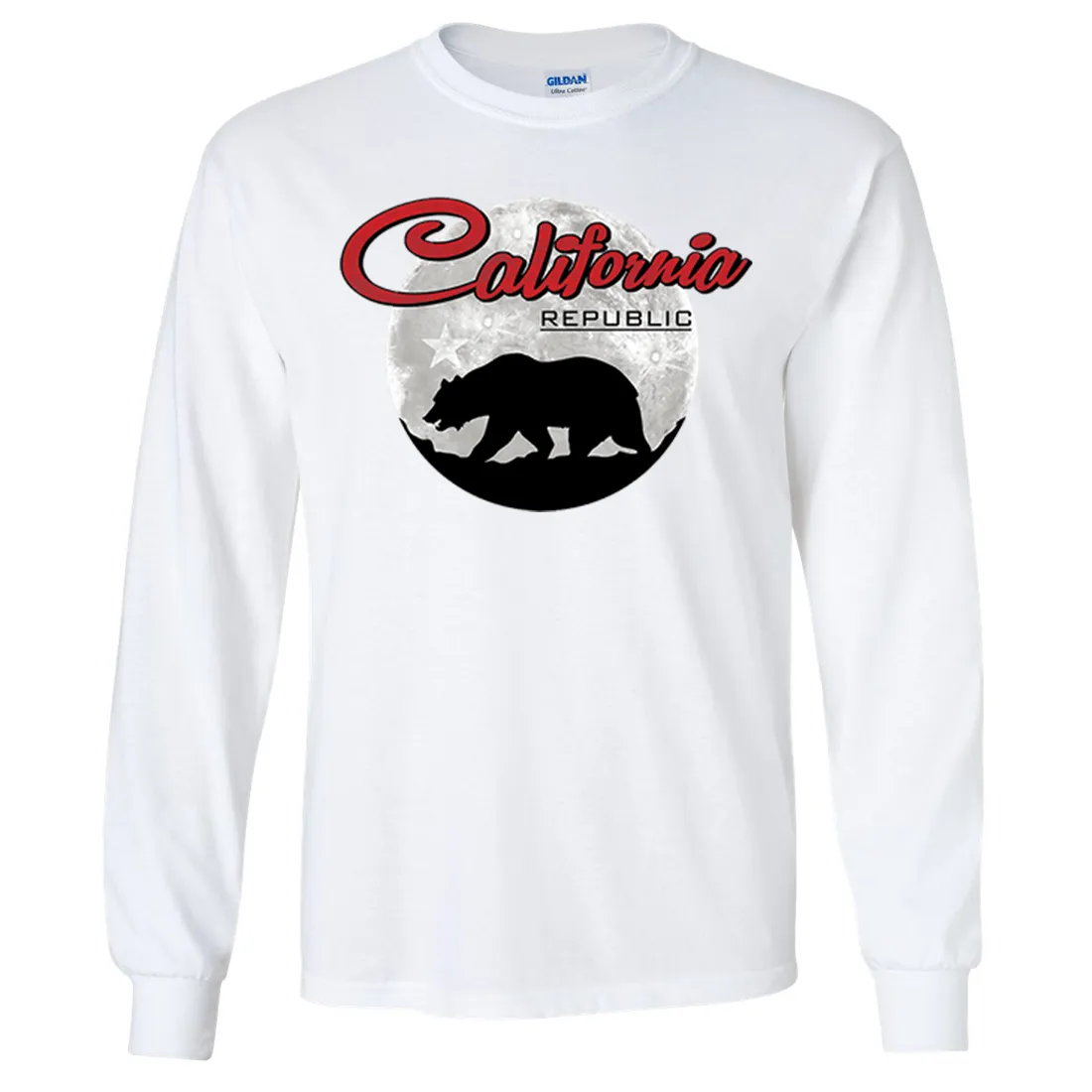 California Republic Full Moon Bear Long Sleeve Shirt