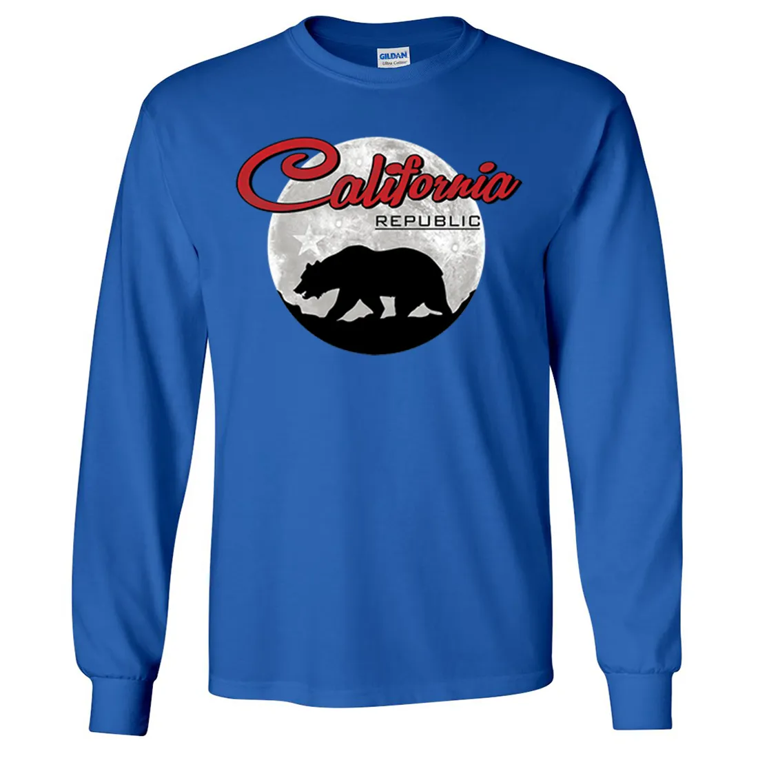 California Republic Full Moon Bear Long Sleeve Shirt