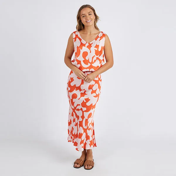 Calypso Skirt - Spicy Orange Print