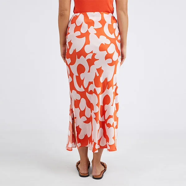 Calypso Skirt - Spicy Orange Print