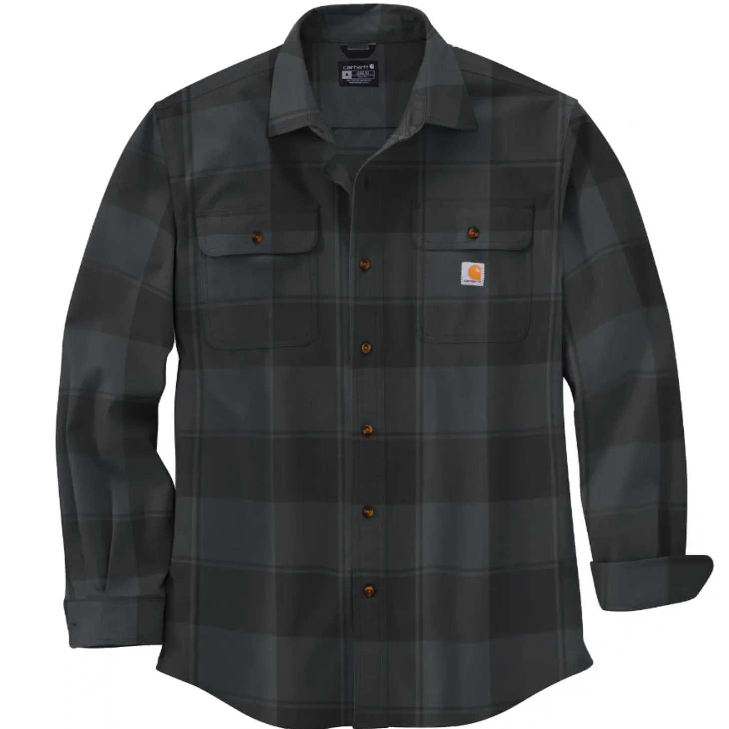 Carhartt Men's Loose Fit Heavyweight Flannel Button-Down Work Shirt