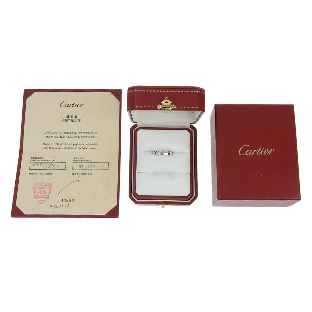 CARTIER Ring K18 white gold WG Fine jewelry Maiyon PANTHERE mens 61 Used Authentic