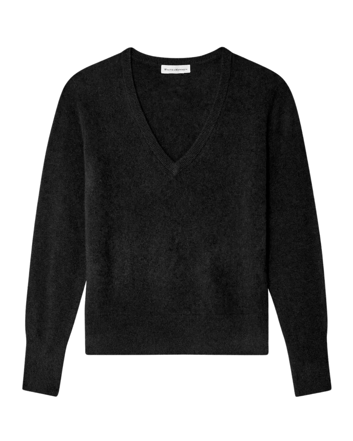 Cashmere Core V-Neck Sweater (Black)