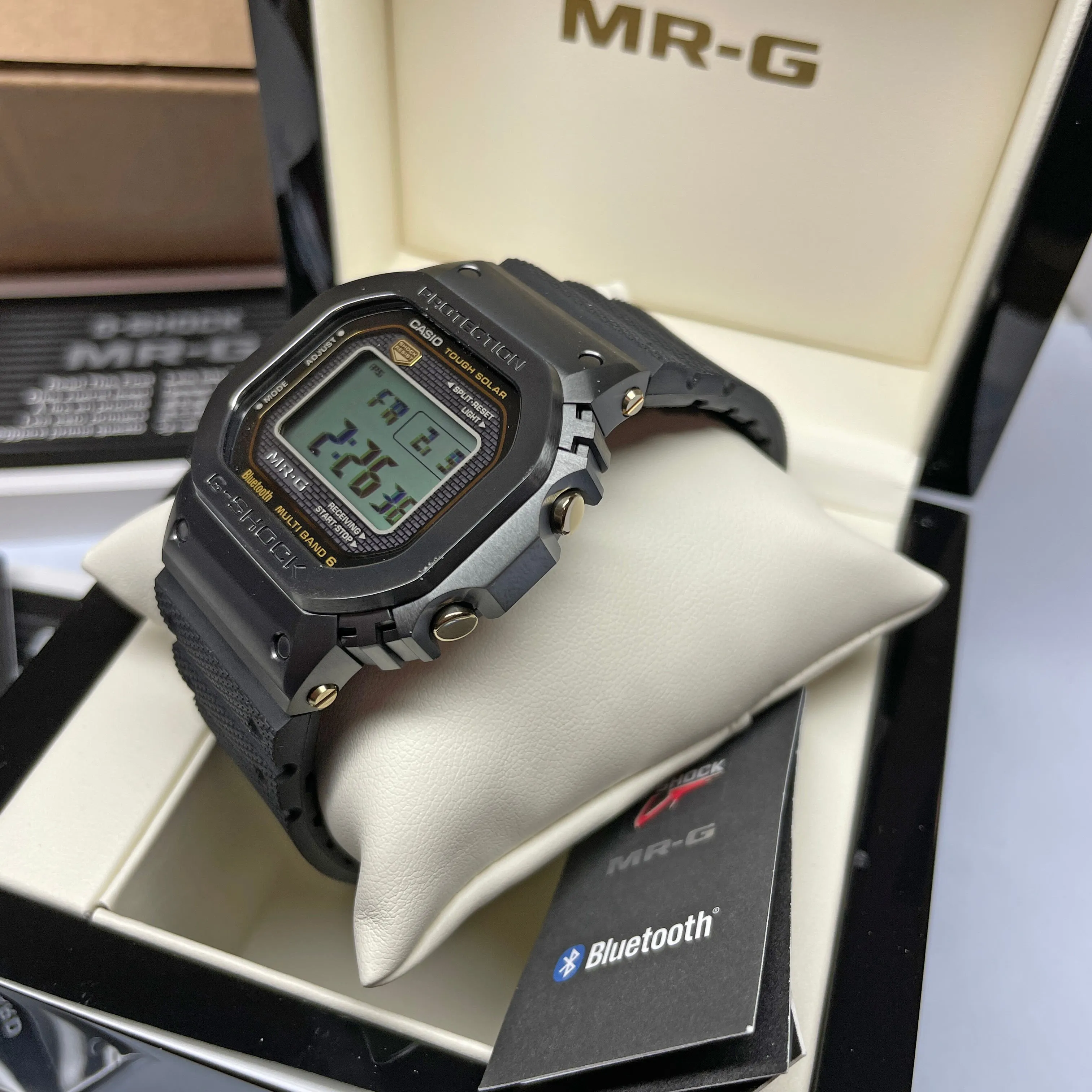 Casio G-SHOCK MRG Fluoro-Rubber Band Kiwami Titanium Square MRGB5000R-1 Watch