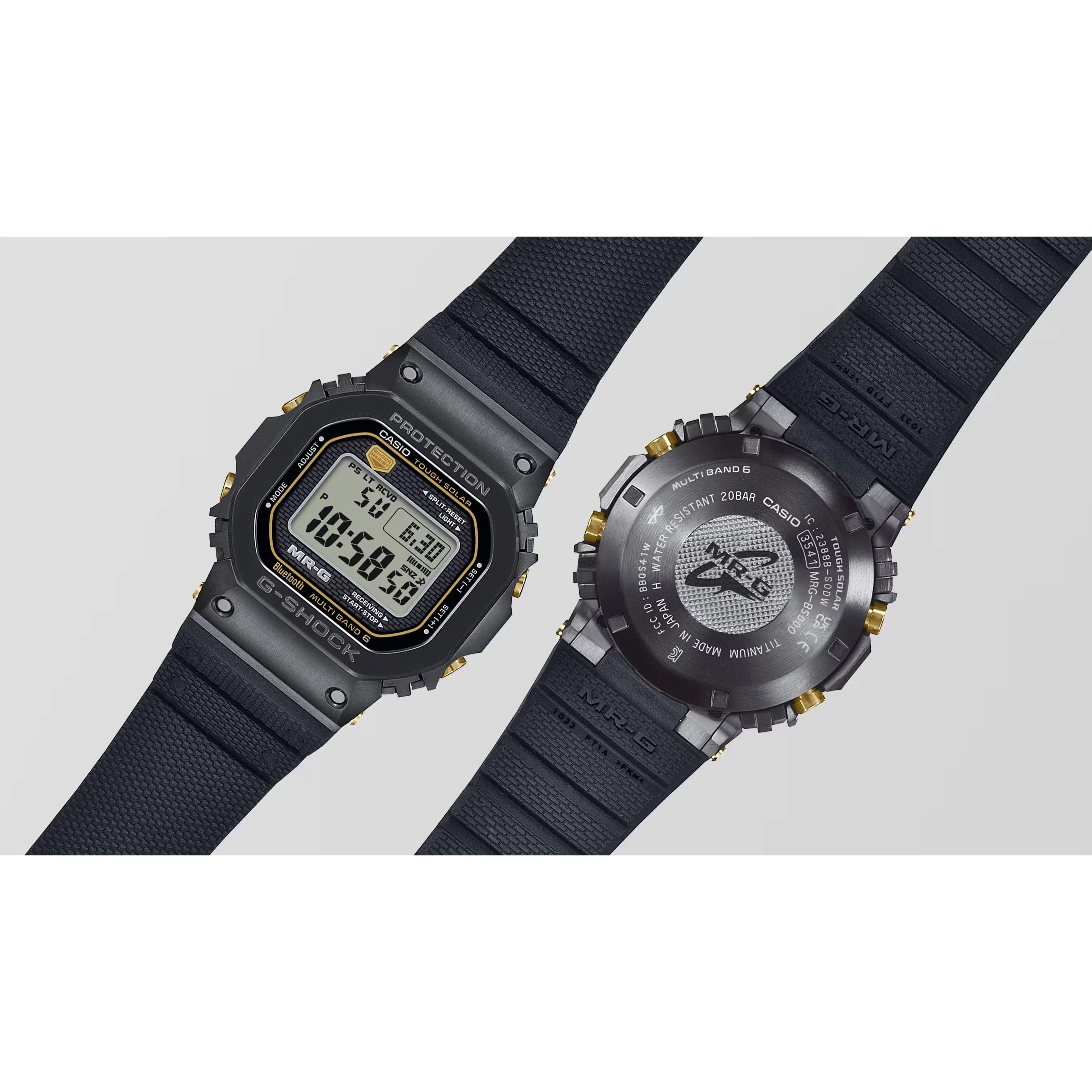 Casio G-SHOCK MRG Fluoro-Rubber Band Kiwami Titanium Square MRGB5000R-1 Watch