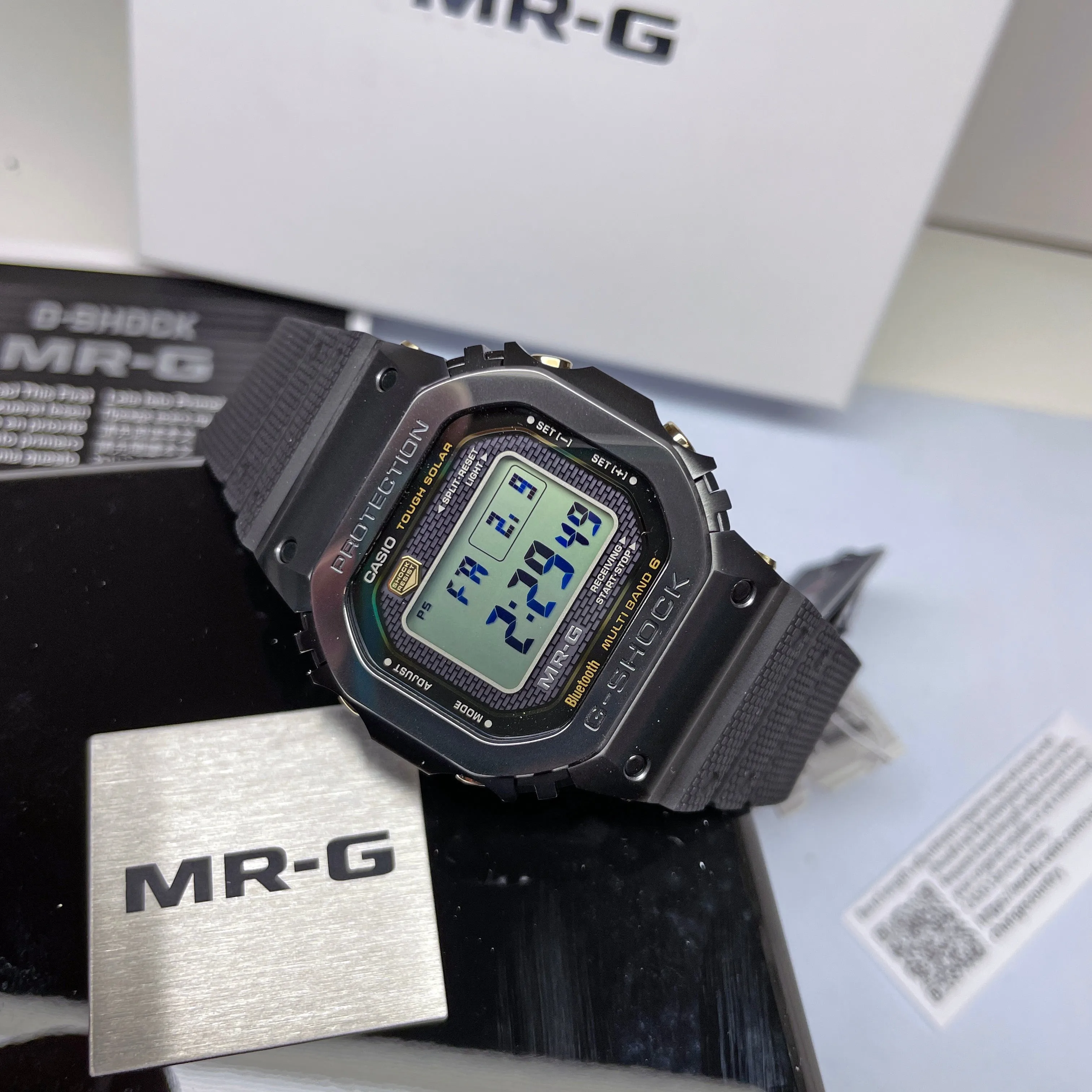 Casio G-SHOCK MRG Fluoro-Rubber Band Kiwami Titanium Square MRGB5000R-1 Watch