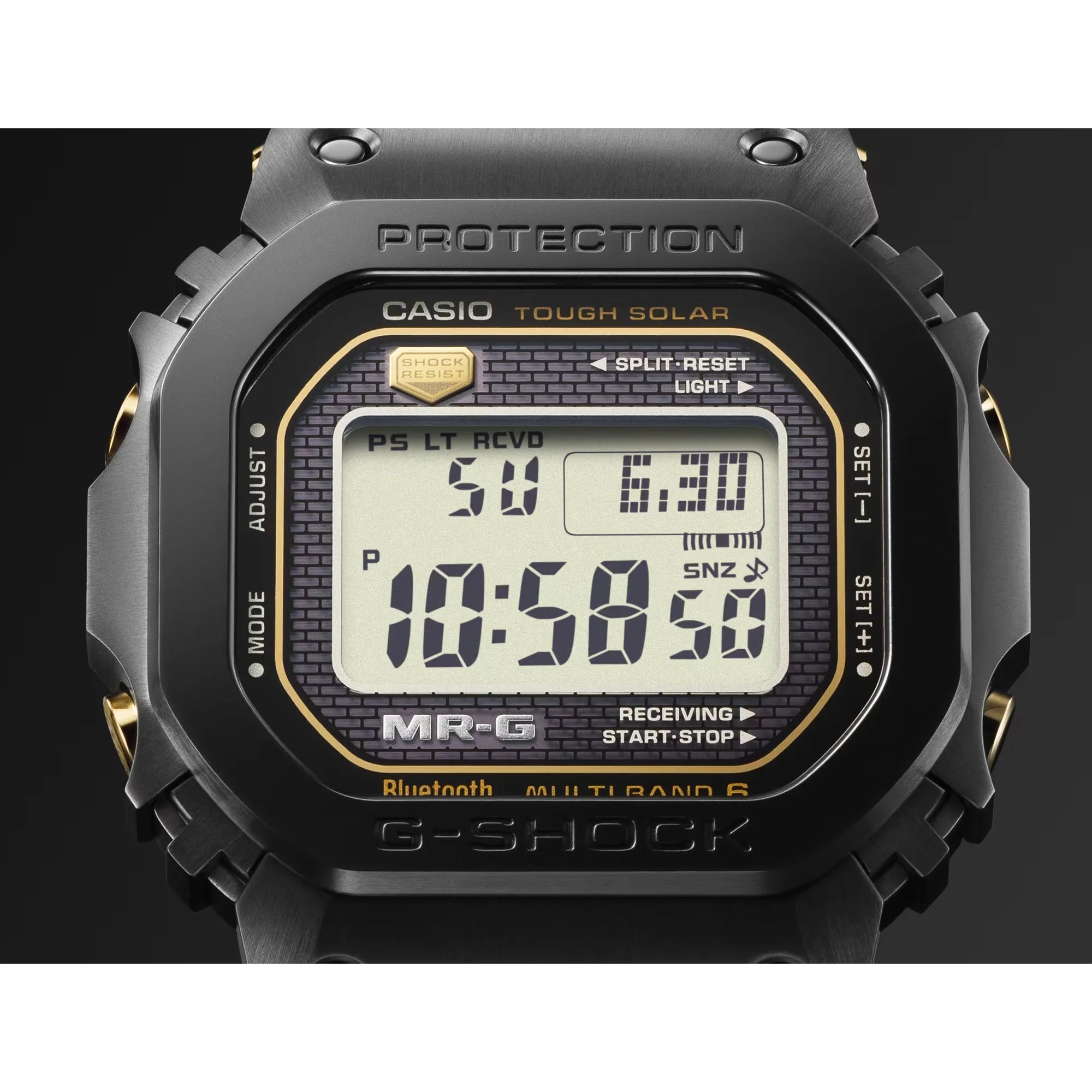 Casio G-SHOCK MRG Fluoro-Rubber Band Kiwami Titanium Square MRGB5000R-1 Watch