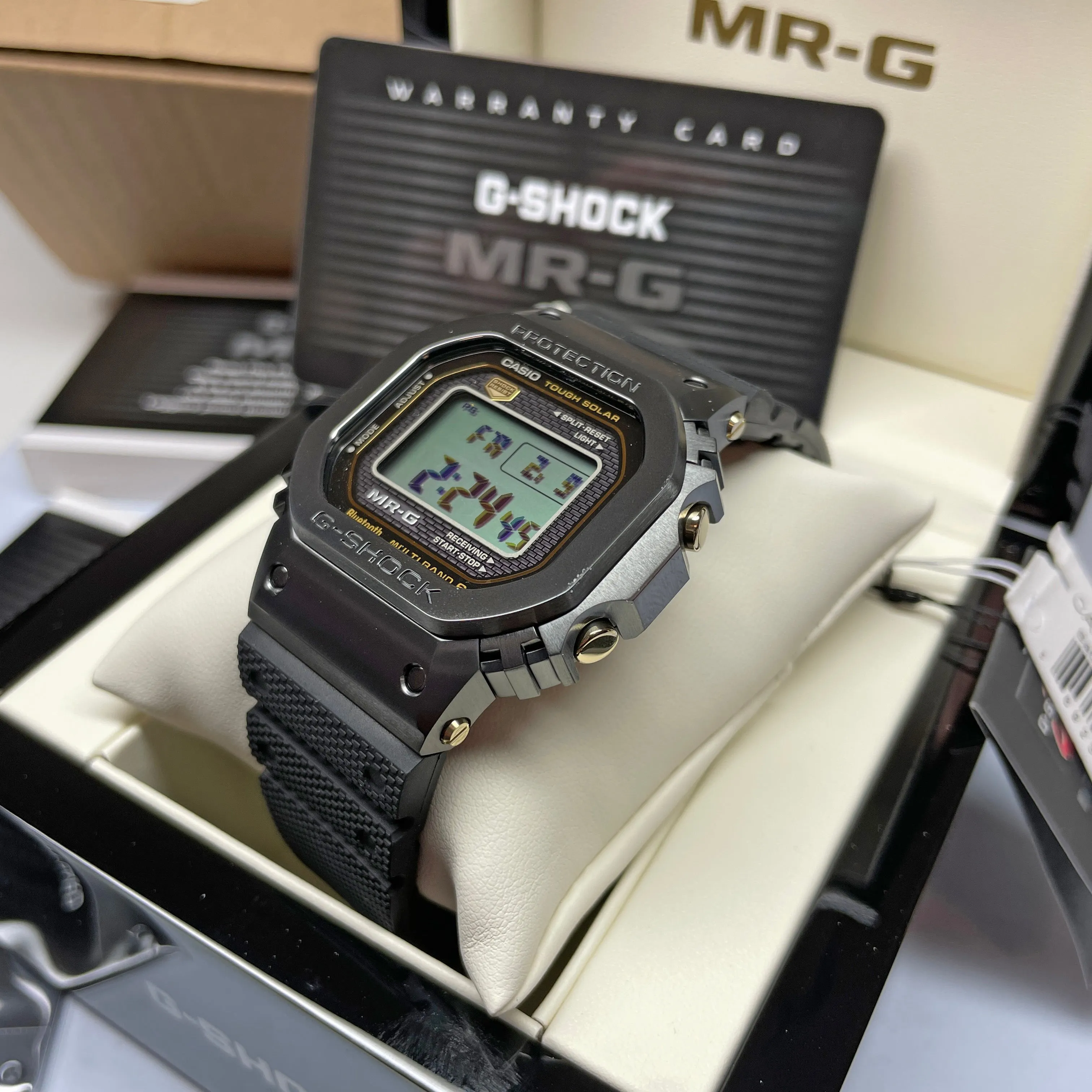 Casio G-SHOCK MRG Fluoro-Rubber Band Kiwami Titanium Square MRGB5000R-1 Watch