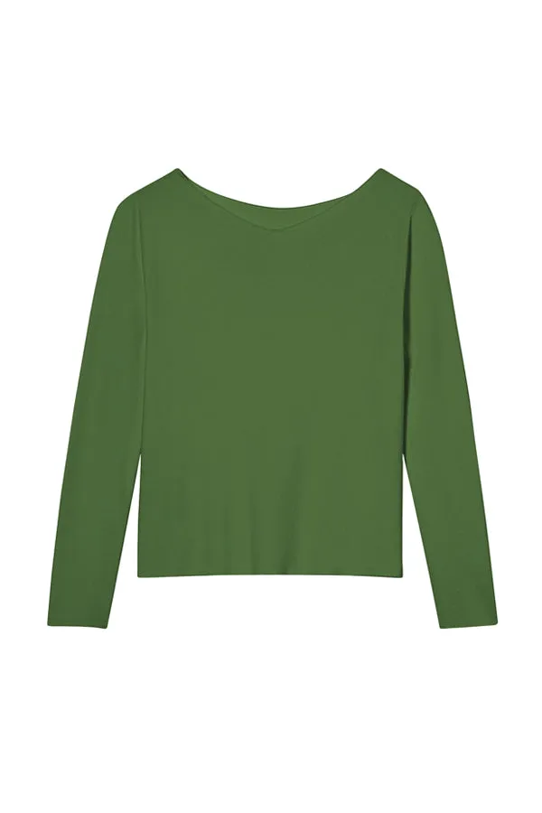 Celeste Top - Eco 365Knit :: Basil