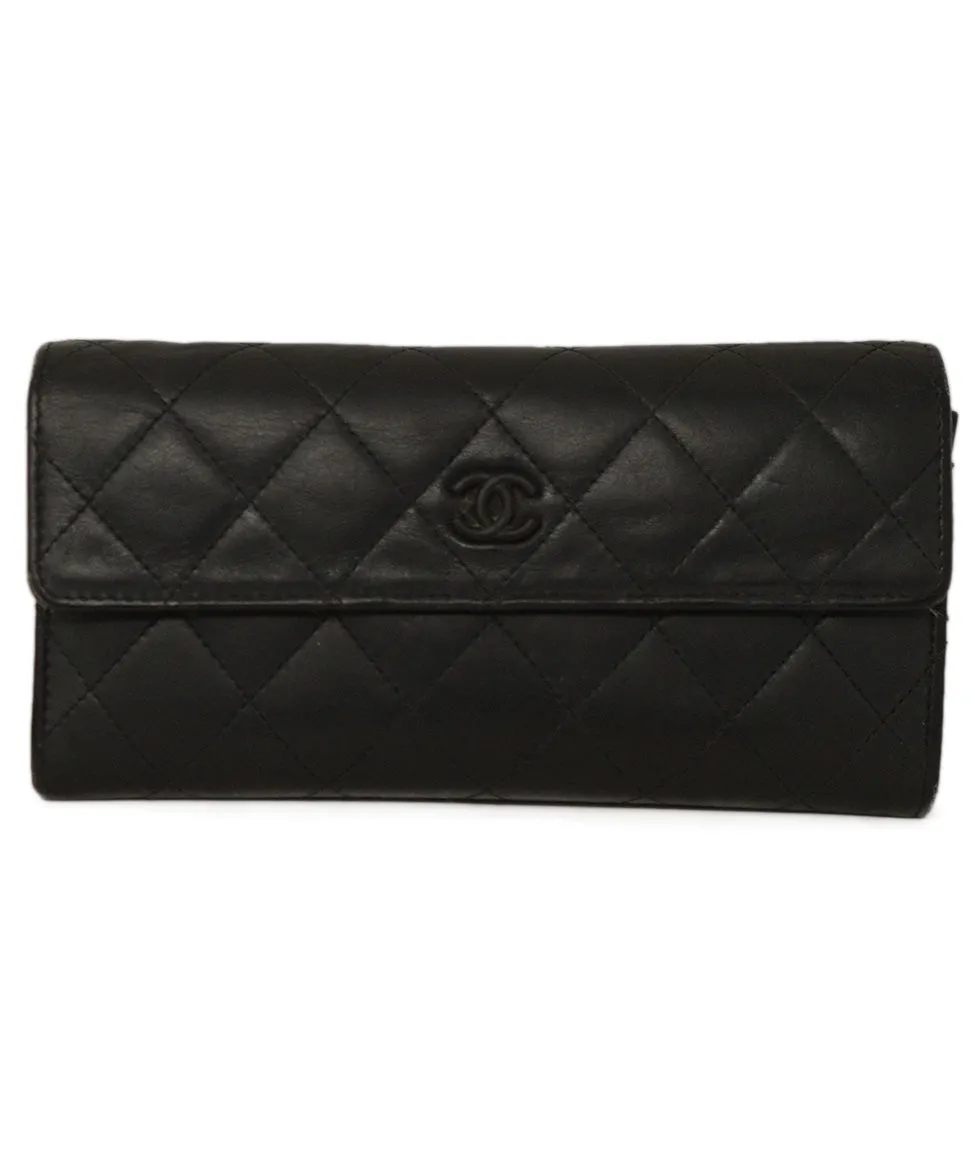 Chanel Black Leather Wallet