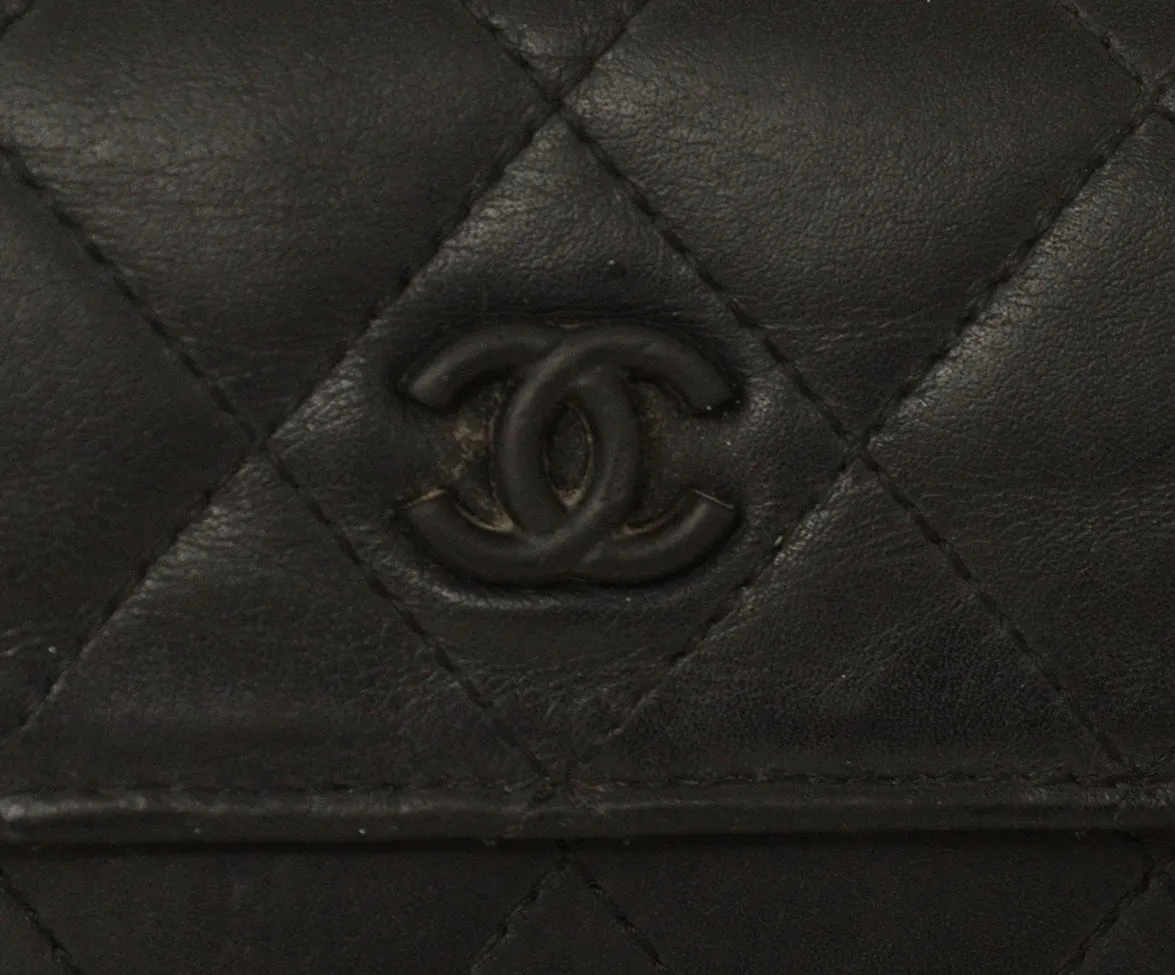 Chanel Black Leather Wallet