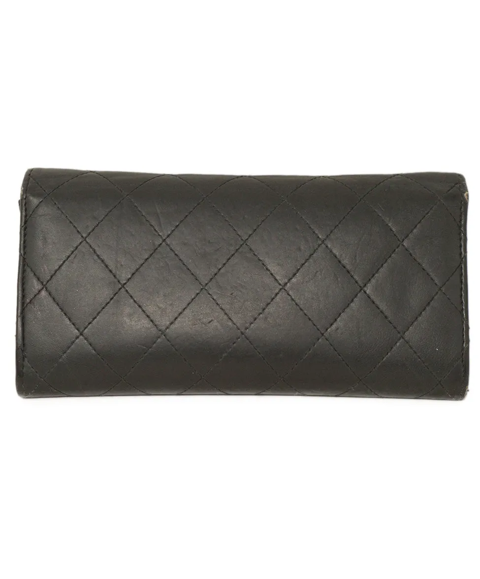 Chanel Black Leather Wallet