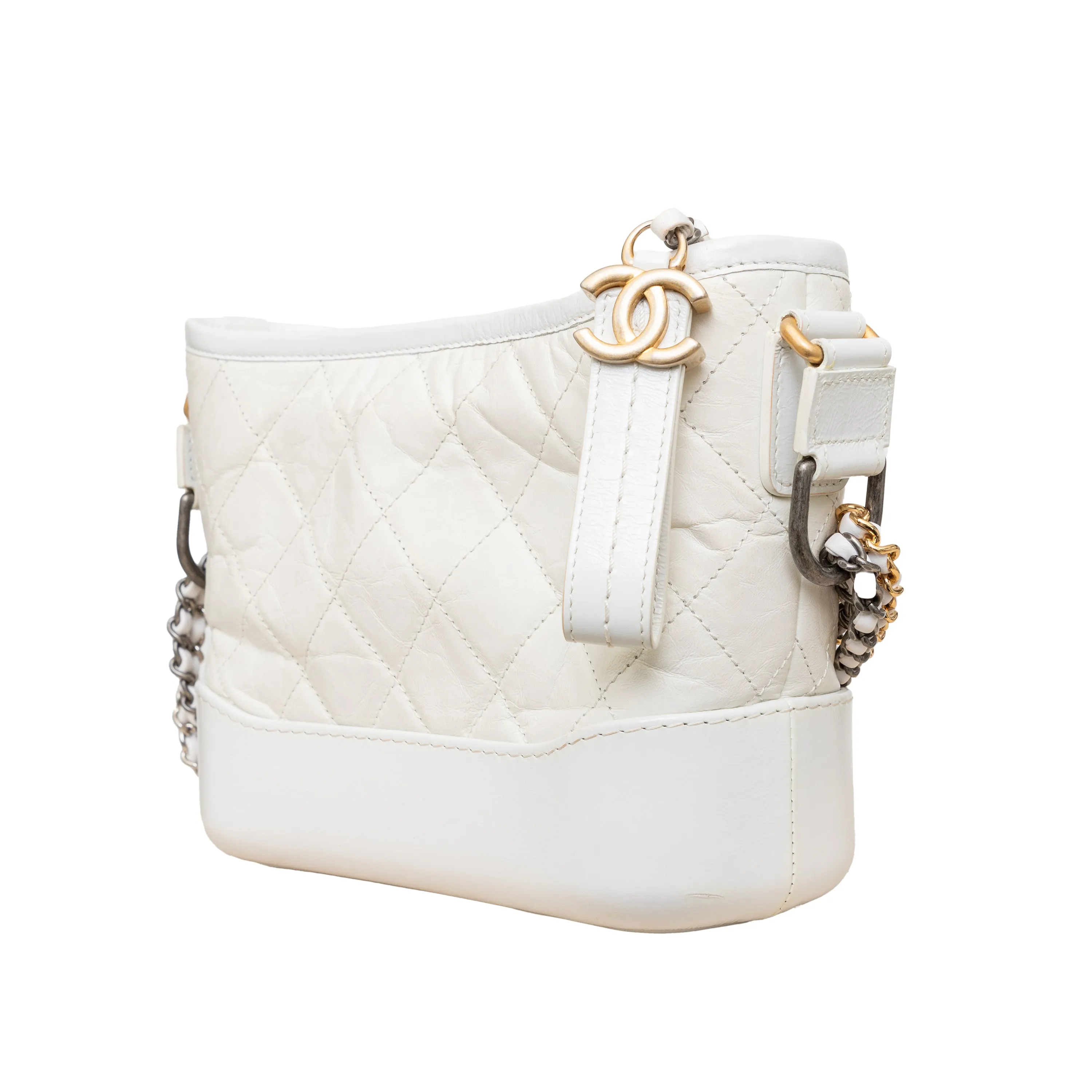 Chanel Quilted Leather Gabrielle Hobo Bag - '10s