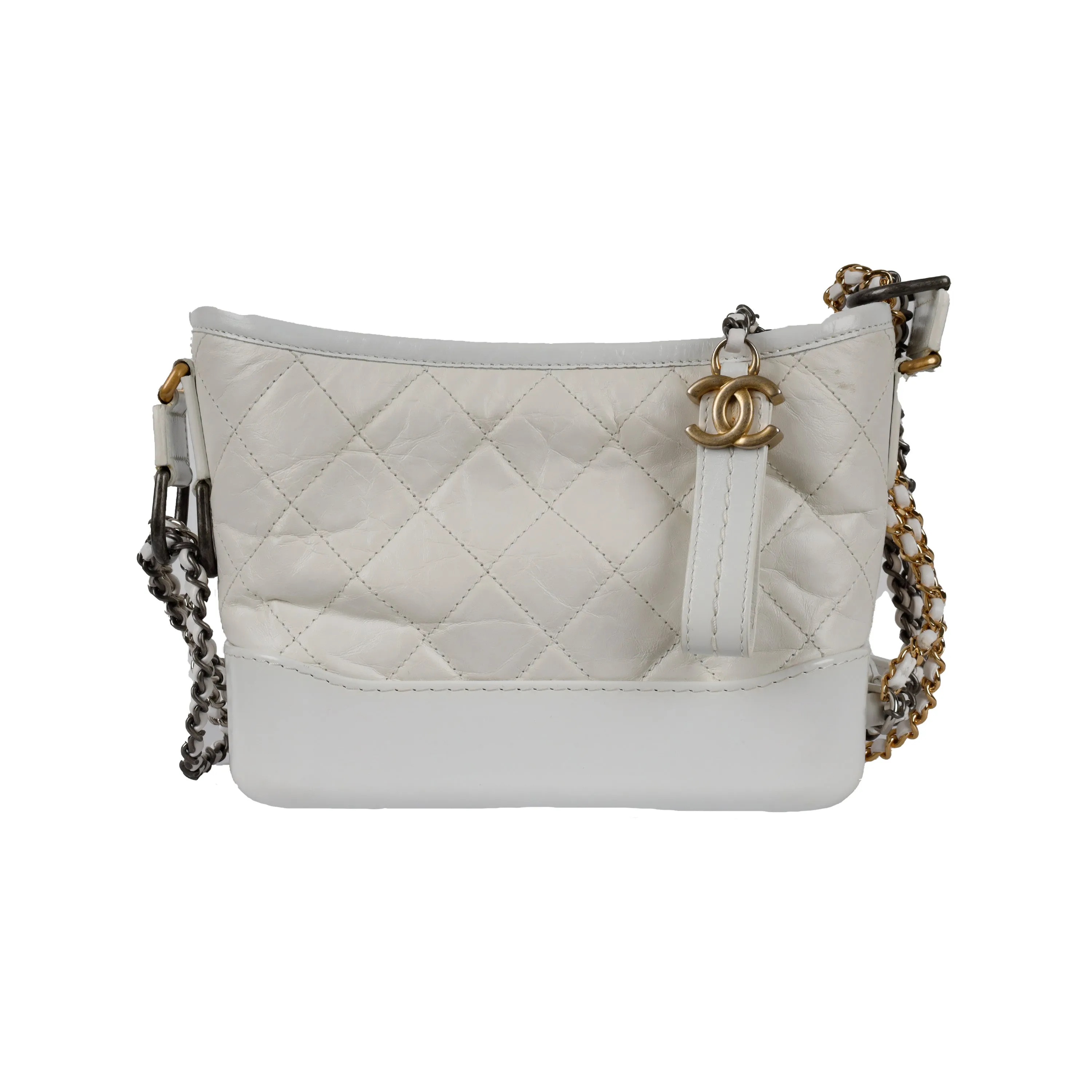 Chanel Quilted Leather Gabrielle Hobo Bag - '10s