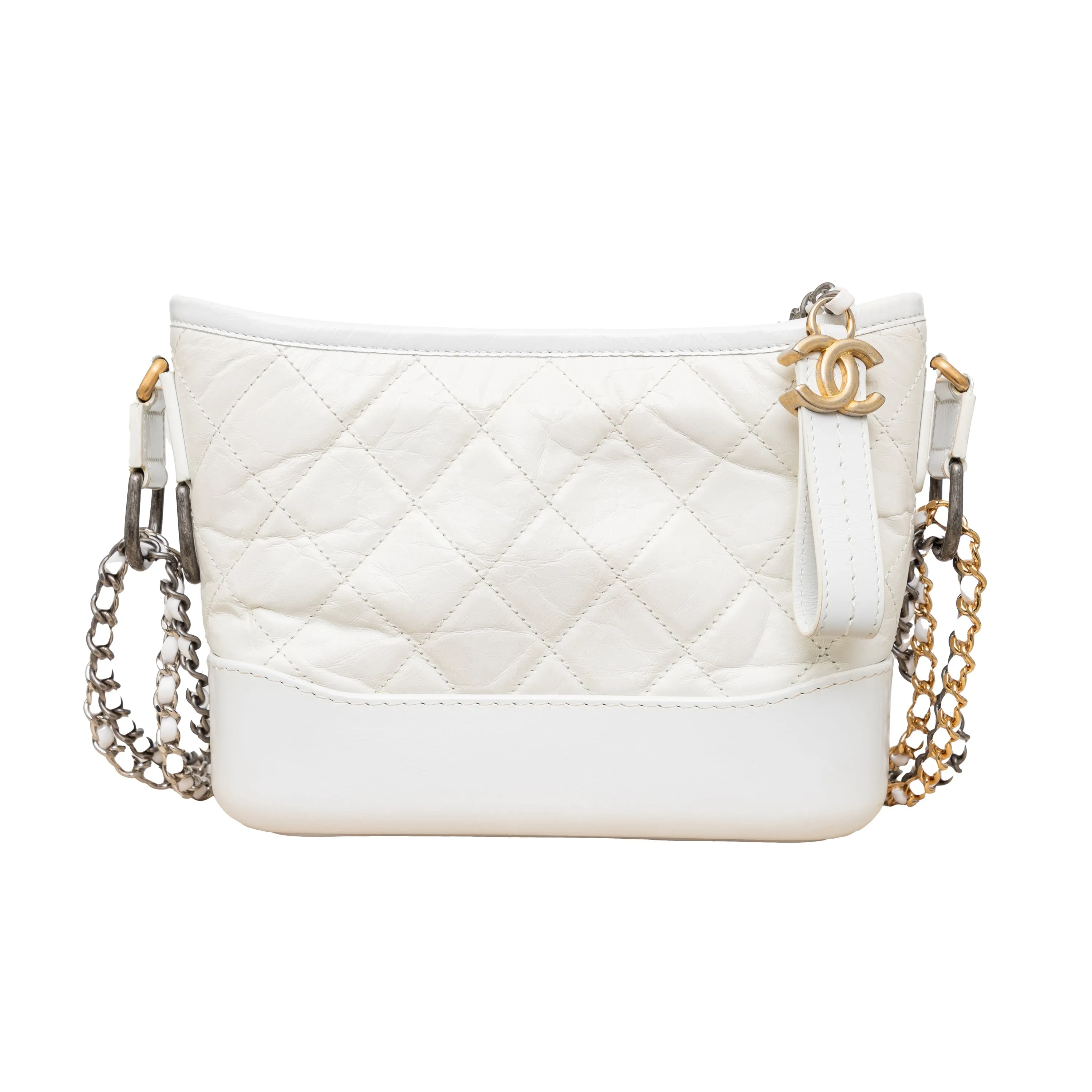 Chanel Quilted Leather Gabrielle Hobo Bag - '10s