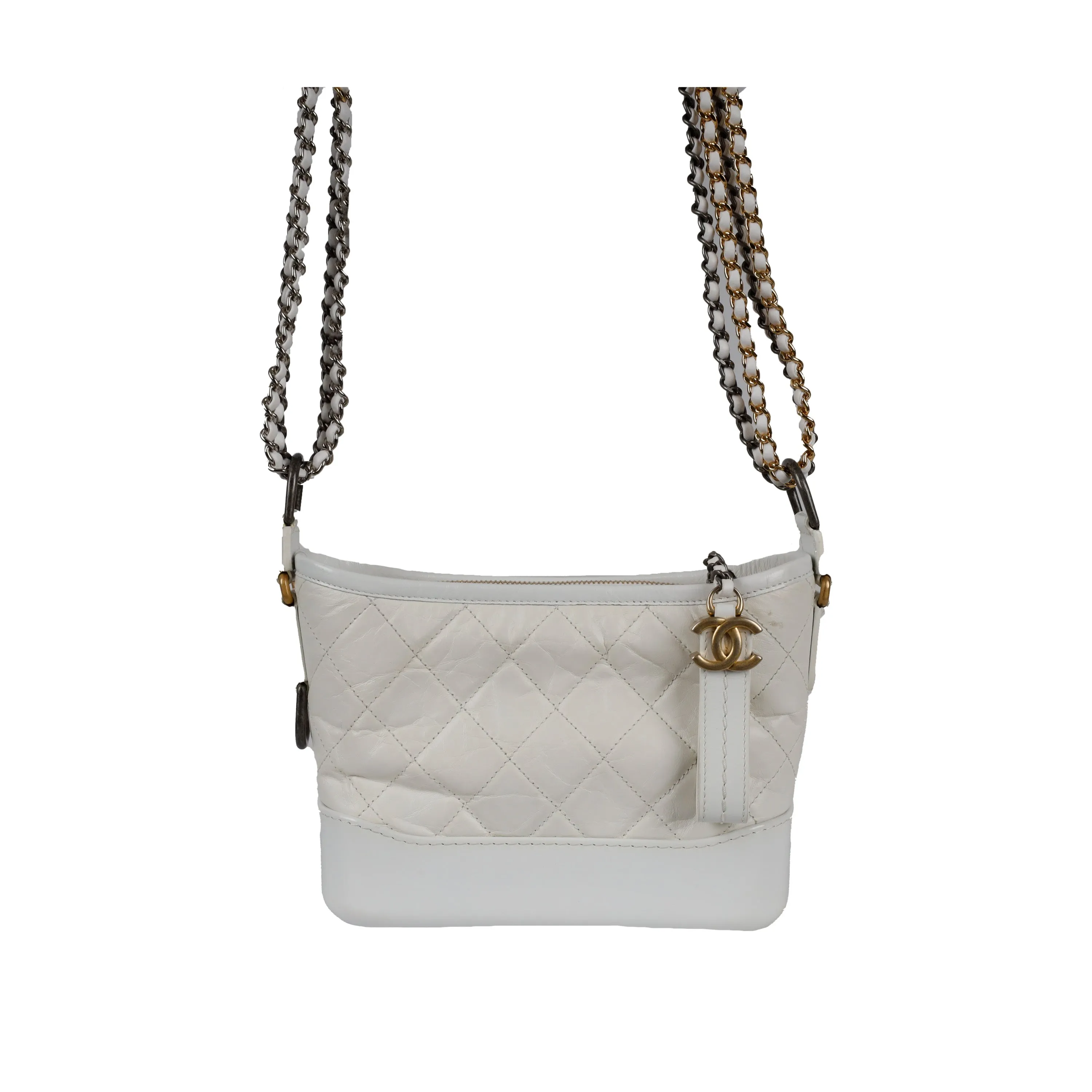 Chanel Quilted Leather Gabrielle Hobo Bag - '10s