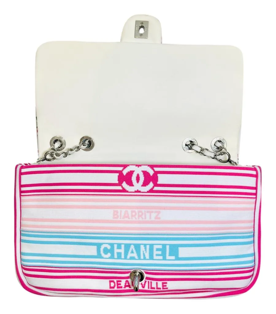 Chanel Venise Biarritz Canvas Flap  Bag