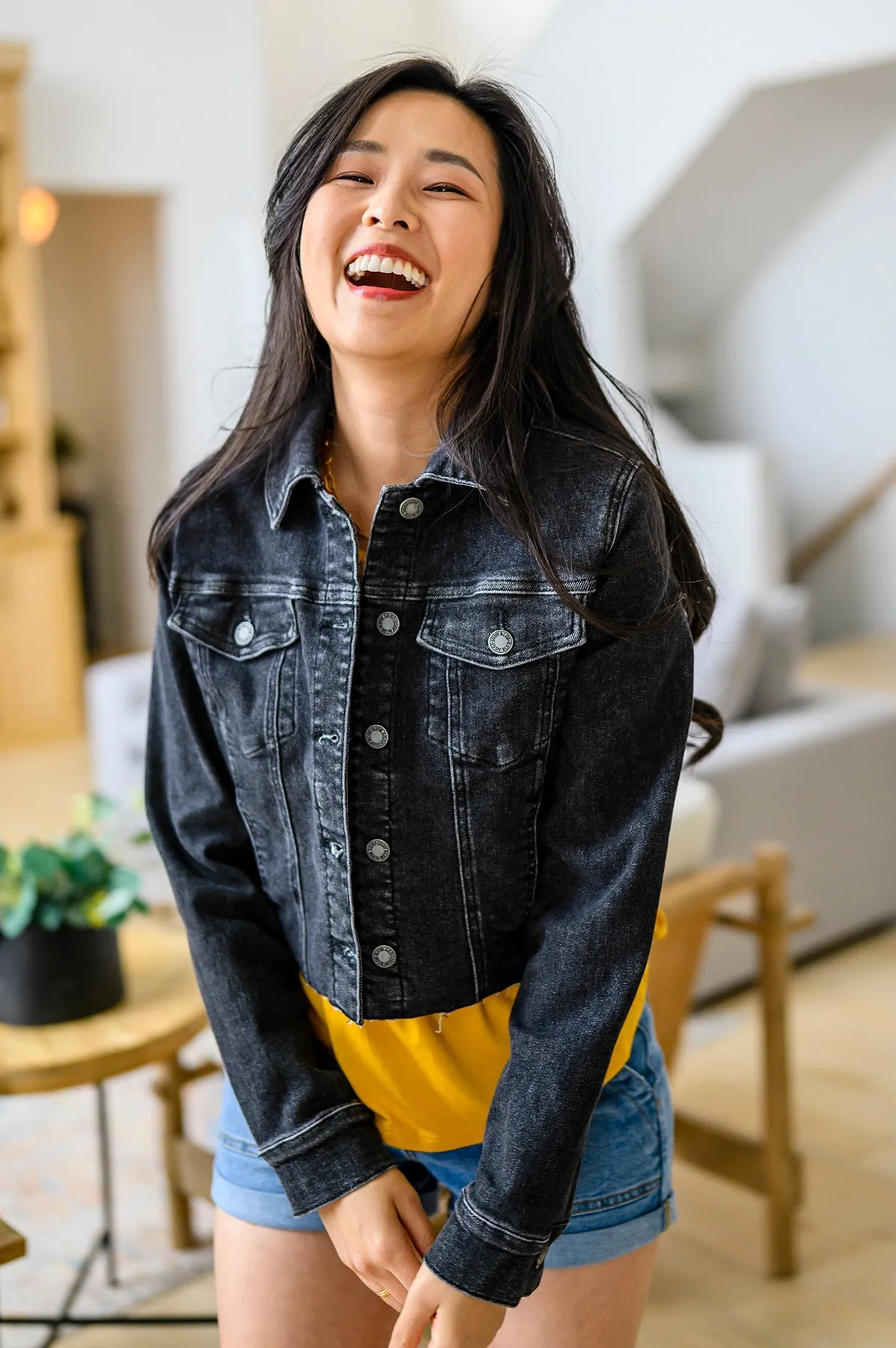 Charlie Cropped Judy Blue Denim Jacket