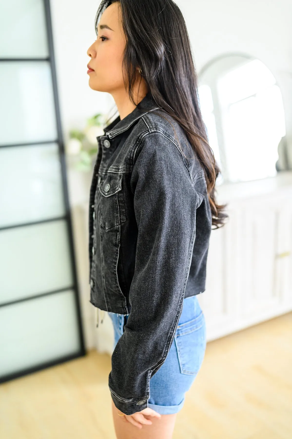 Charlie Cropped Judy Blue Denim Jacket