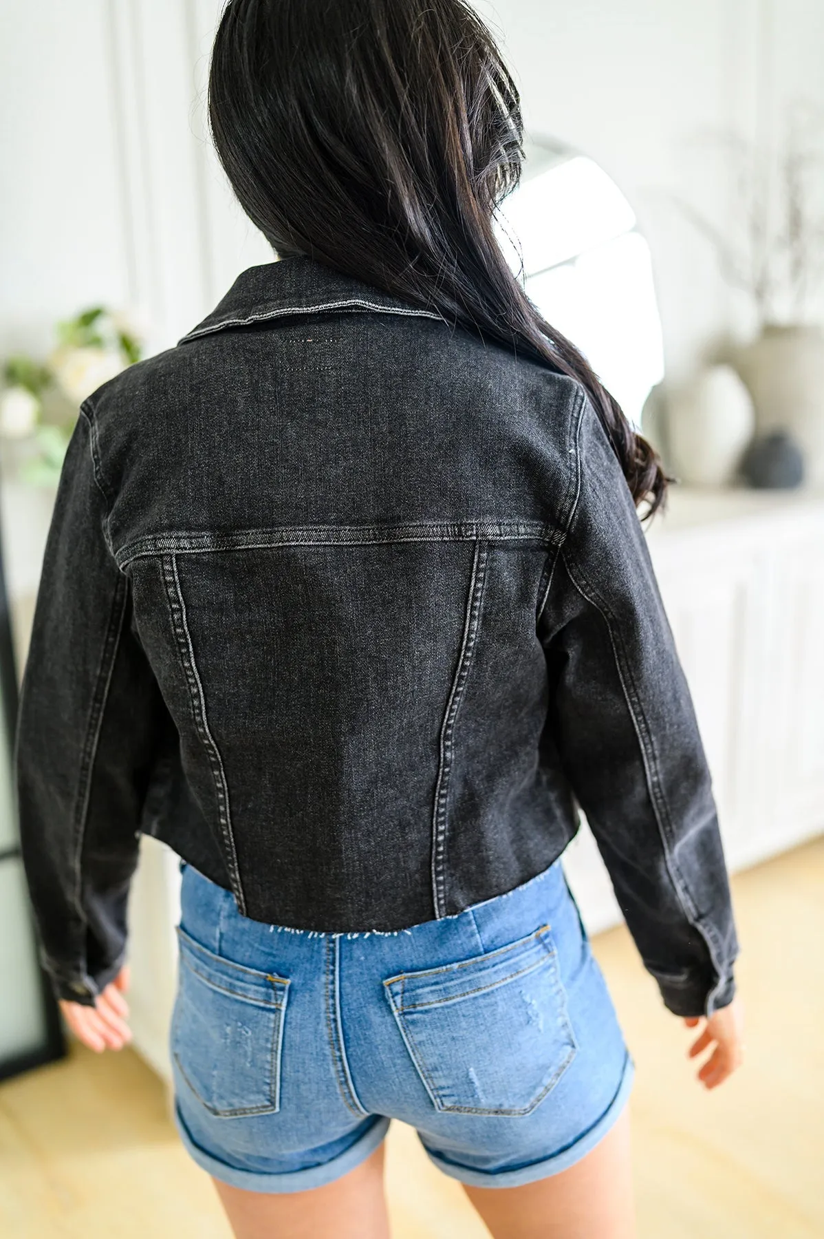 Charlie Cropped Judy Blue Denim Jacket