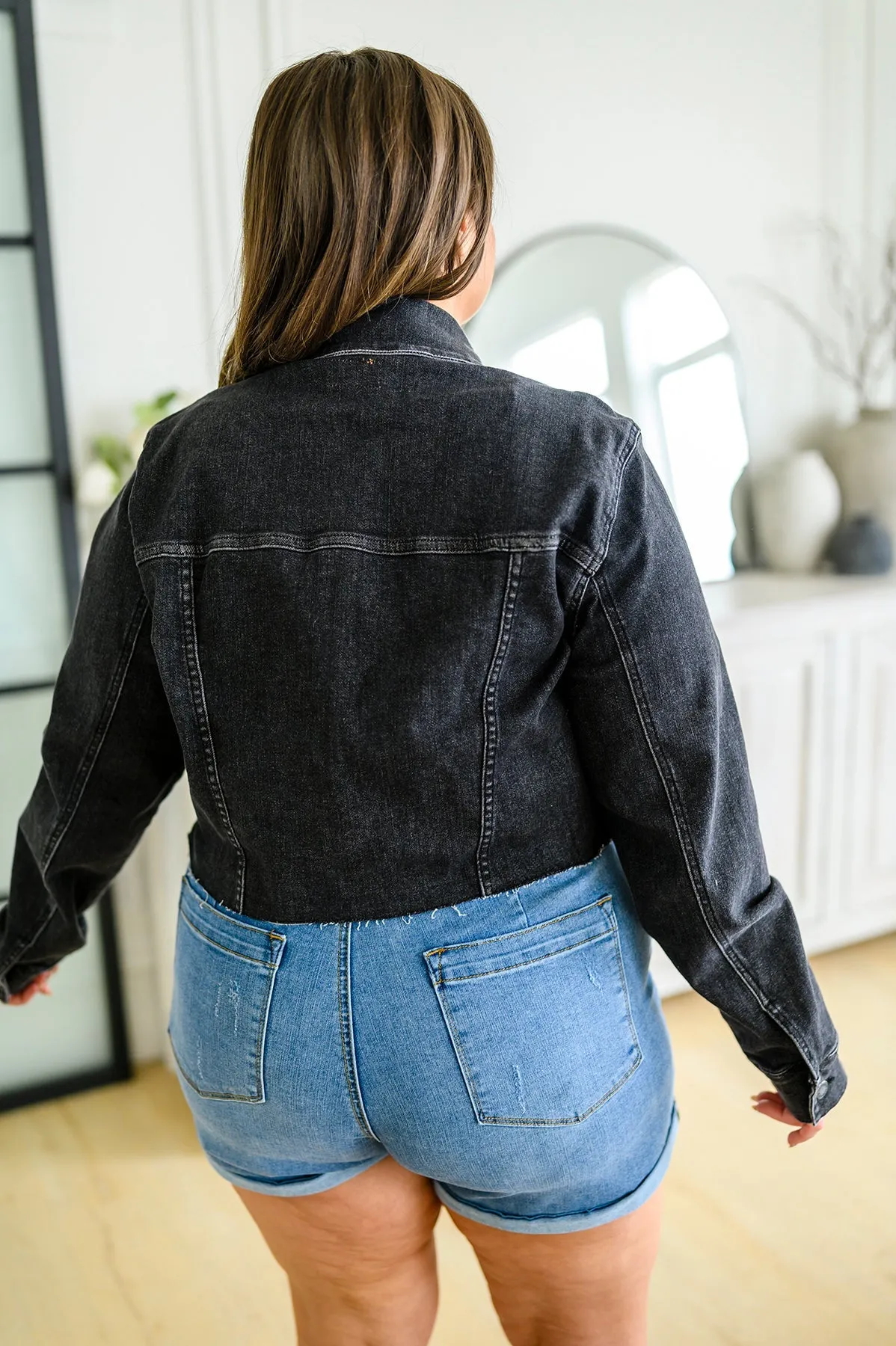 Charlie Cropped Judy Blue Denim Jacket