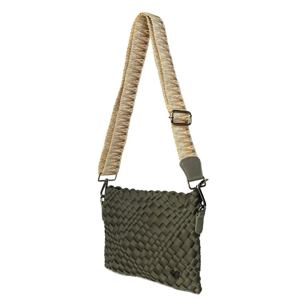 Charlotte Woven Crossbody - Olive