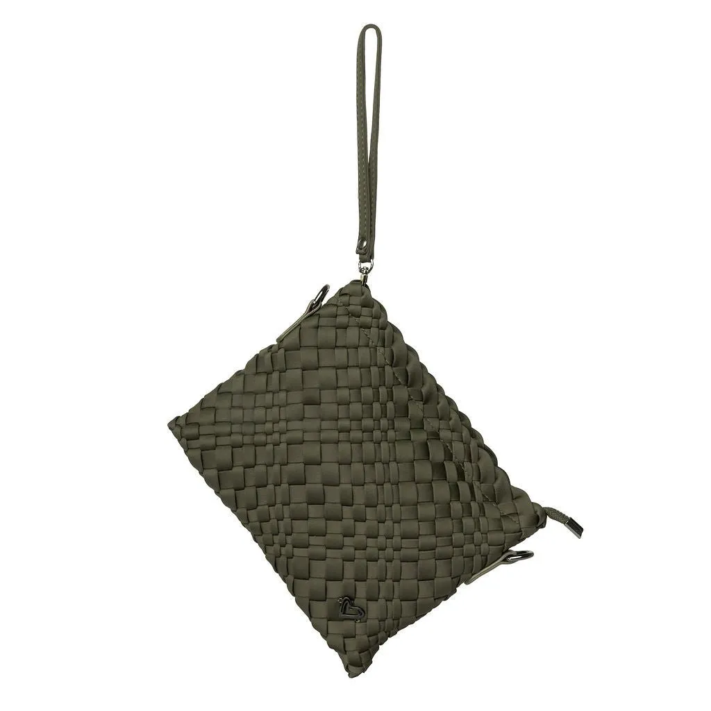 Charlotte Woven Crossbody - Olive